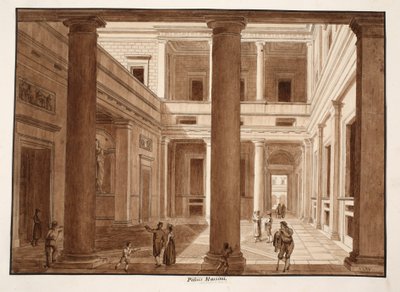 Der Palazzo Massimo, 1833 von Agostino Tofanelli